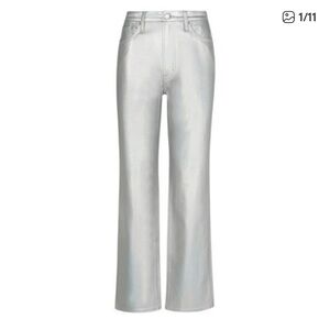 Pistola Cassie Silver Coated Prism straight leg Jeans